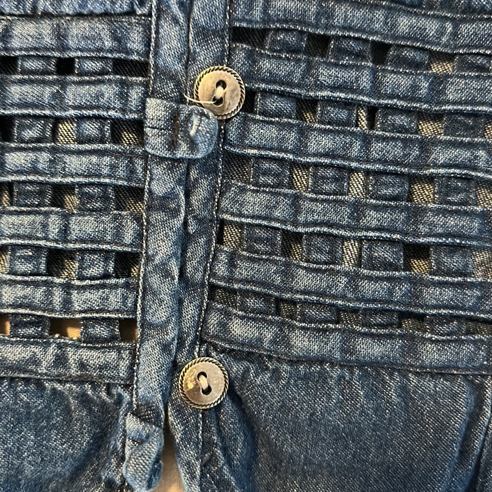 90’denim Patch Work Vest - image 5